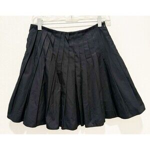 NWT Alex Mill Women's Pleated Mini Skirt Designer Preppy Vamp Goth Whimsy sz. XS